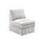 Canapé modulaire moderne 5 pièces - tissu, assise, revêtement contemporain en suède, dossier rembourré