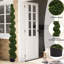 Arbre spiralé pour l'extérieur. 210 cm de hauteur, 1 pièce / Attrait incessant, pas de soucis d'entretien. Base lestée stable. , H 9,8 po, l 15,3 po, P 46,8 po, élégance persistante, entretien. Inclus