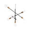 Colman 7 - Light Black/Brass Pendant