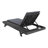 Archer Patio Acacia Wood Chaise Lounge with Adjustable Back & Removable Cushion-435350369