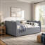 Pleine grandeur Blakeslee avec lit gigogne simple, port USB et adorable forme ondulée-972359070