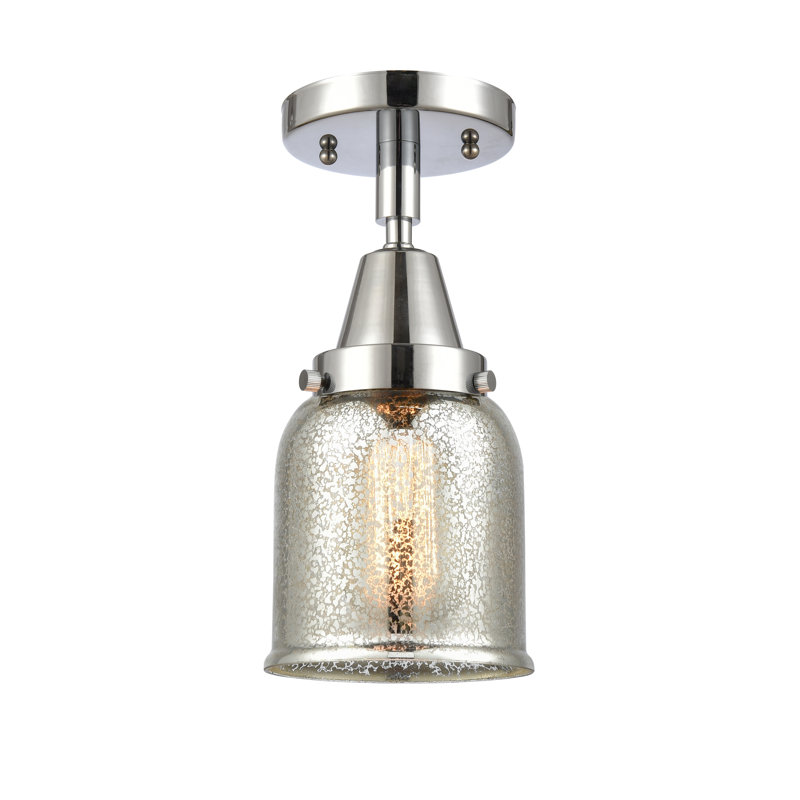 Plafonnier en verre, Ampoule non incluse, Oui, Chrome poli