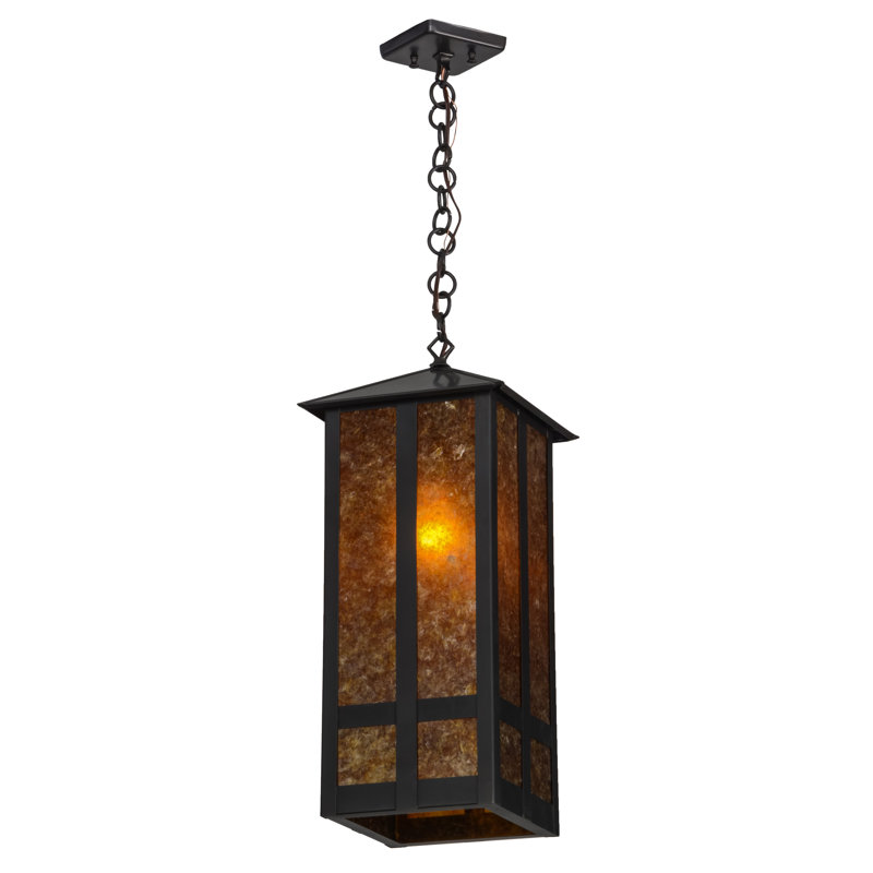Luminaire suspendu rectangulaire 1 lumières lanterne
