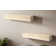 Tablettes flottantes en peuplier