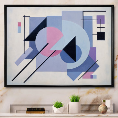 " Purple Suprematism Dynamic Rhythm I "