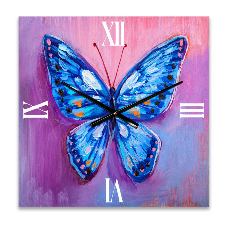 Horloge murale papillon I, Très grand