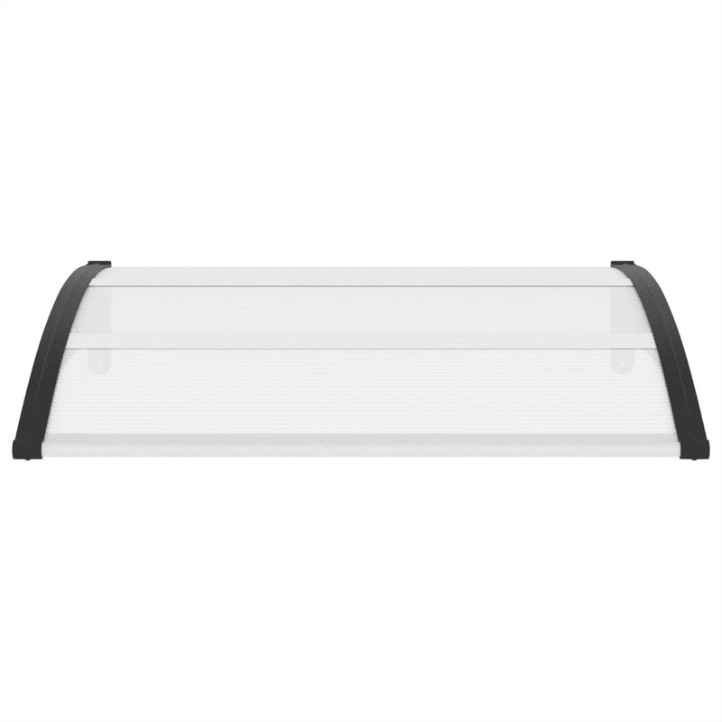 Door Canopy, Black/Clear