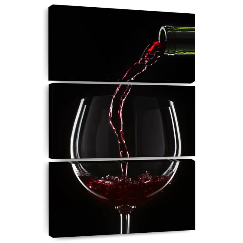 Un verre de vin, H 38 po x l 24 po