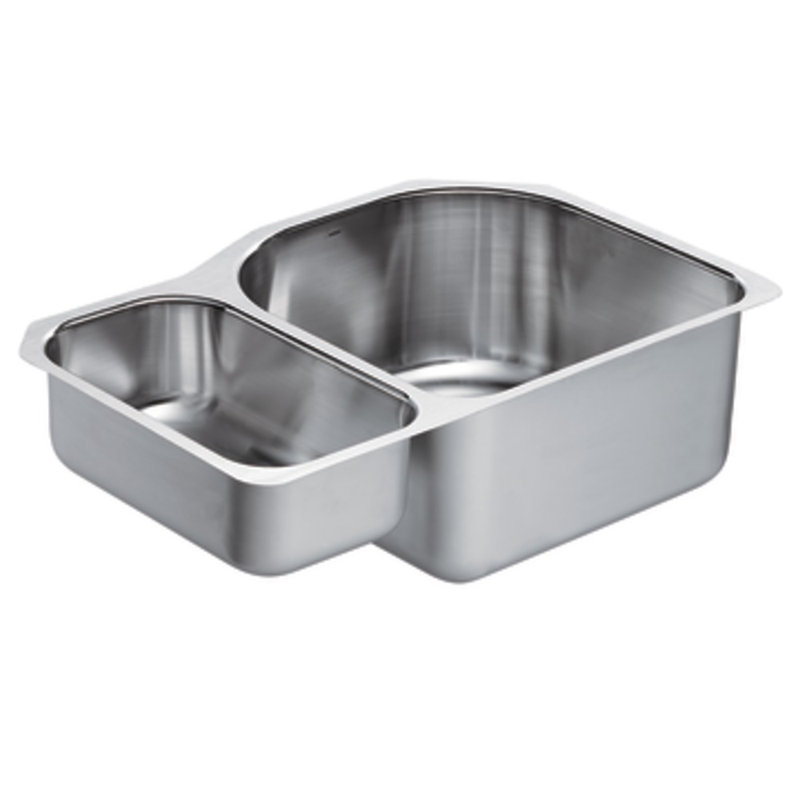 1800 Series 30.25" L x 20" W Double Bowl Kitchen Sink