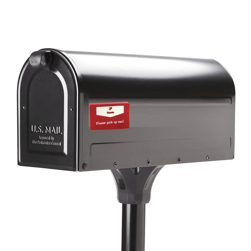 Mailbox Flag For Outgoing Mail, Post Flag With Bright Red Background Please Pick Up Mail Mailbox Sign Alert Magnet, 1.57X2.36 Inch Mailbox Notification Magnets,Red