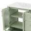 Meuble-lavabo 36 po, 4 tiroirs, 2 portes en verre à fermeture en douceur pour un rangement spacieux