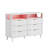 6 Drawer Cabinet With Fluted Panel RGB LED Light 47 Inch W-906773483