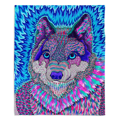 Wolfadelic Throw