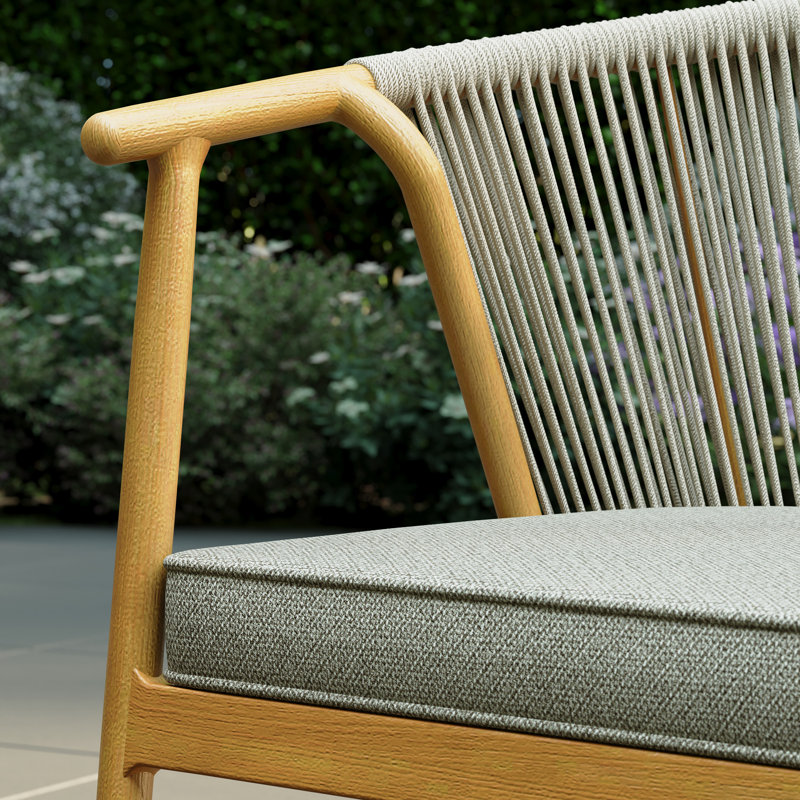 Patio Dining Set with, 76cm H x 135cm W x 135cm D