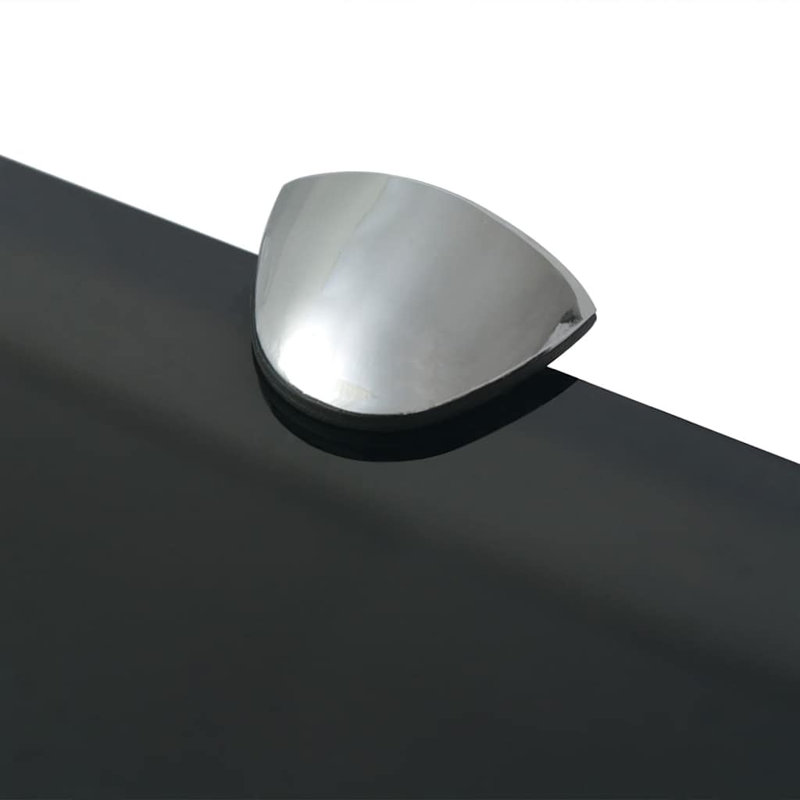 Annalys 2 Piece Floating Shelf, Black, 0.31" H x 15.7" W x 3.9" D