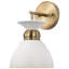 Giles - 1 lumière - applique murale avec laiton bruni-491033474