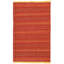 Tapis rouge en laine tissé à plat