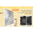 8Mm Tempered Glass Double Sliding Shower Door 56 - 60 "W X 74" H, Stainless Steel Wheels, Square Tube Track, Brushed Nickel, External Proof Film For Bathroom Serenity H Door, Glass, Film, Track In-123115435