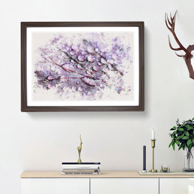 Dewdrops Upon A Lilac Leaf - Framed Print