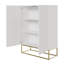Arrandale Metal 2 - Door Rectangle Accent Cabinet-476525011