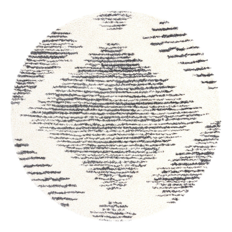 Rodney Geometric Indoor Rug, Round 10'