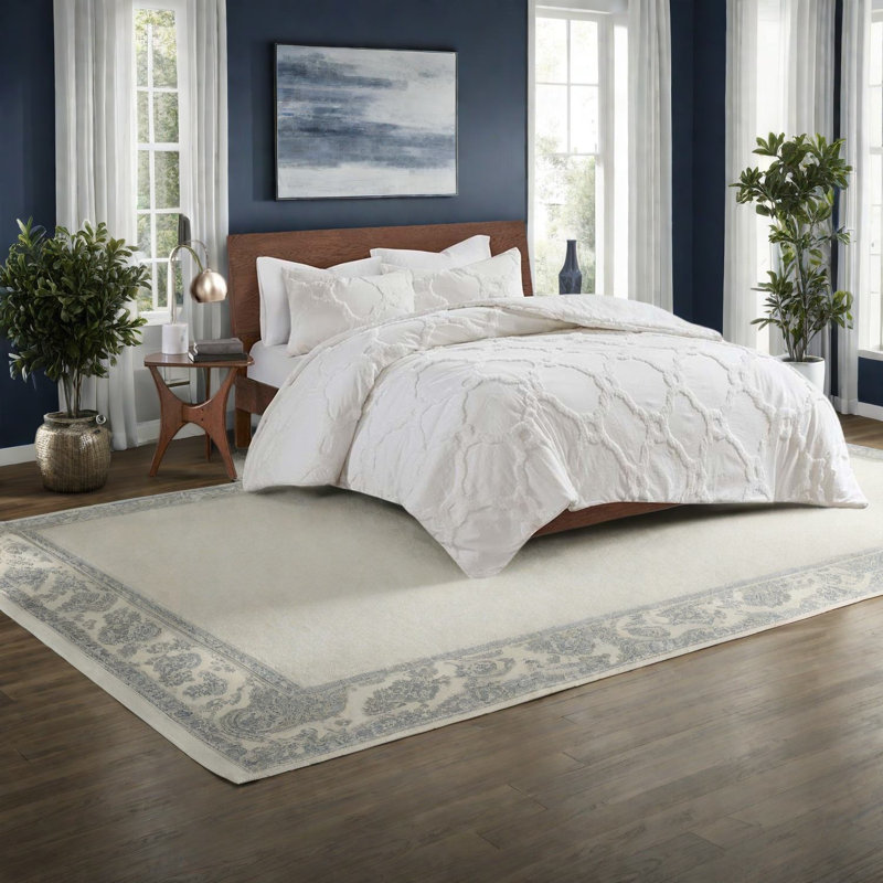 Soft Tufted Cotton Chenille Bedding Sets Full Queen Farmhouse Home