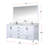 Jacques 72 in. W x 22 in. D Double Bath Vanity and 70 in. Mirror-66637742-112957466