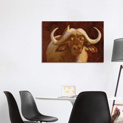 Cape Buffalo I 1 Piece Wrapped Canvas Wall Art