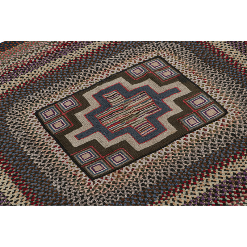 One-of-a-Kind Oval 4’3” X 4’8” Area Rug