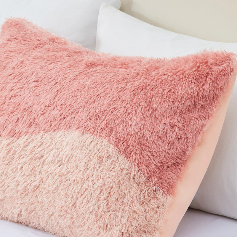 Édredon Ombre, Rose/Blanc