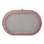 Table de chevet Salonia, velours rose
