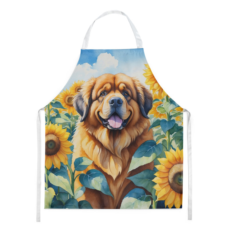 Tablier de mastiff tibétain en tournesols