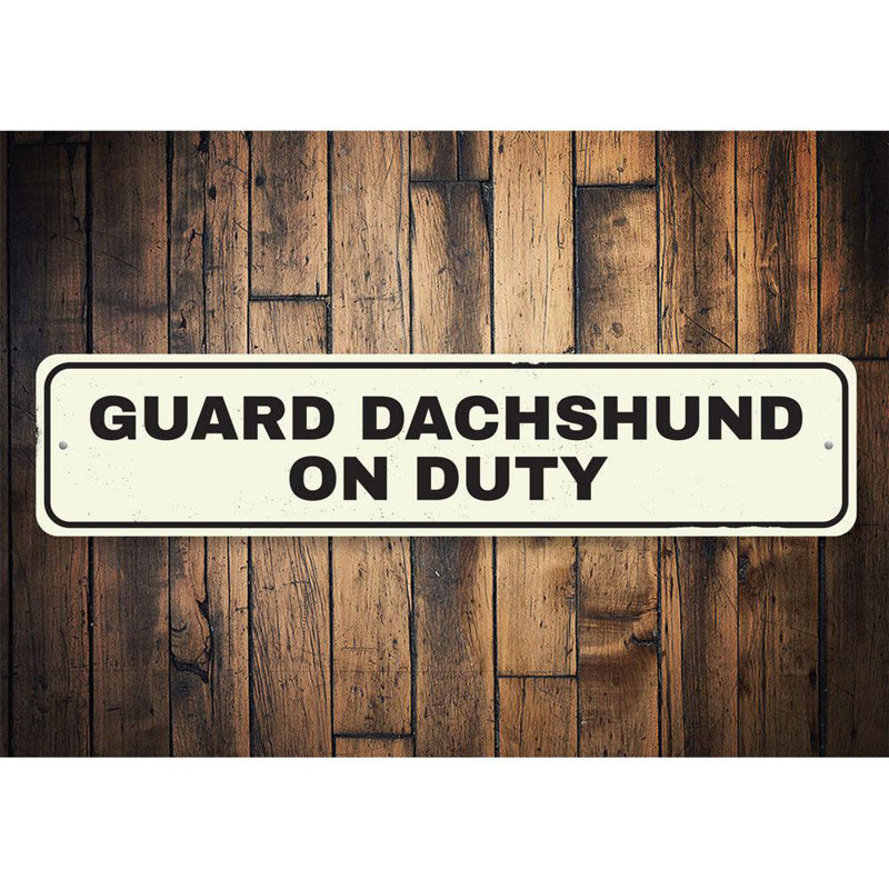 Plaque en aluminium Guard Guard, H 4 po x l 18 po x P 0,04 po