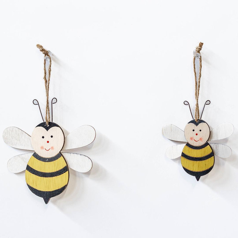 Porte-abeilles en bois, ensemble de 2