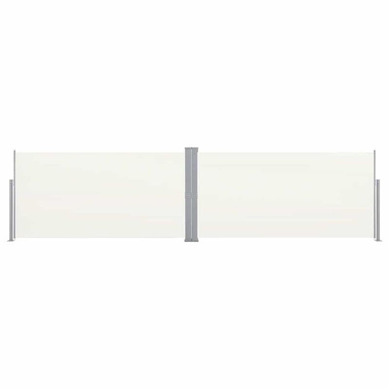 Auvent latéral rétractable en polyester l 236 po x P 71 po, H 63 po x l 236 po x P 63 po, Crème