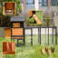 Grand poulailler en bois 113 po avec cage de nidification-1449541372