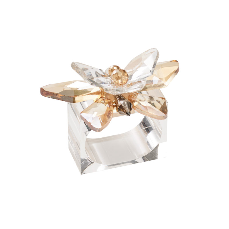 Glasswing Napkin Ring Set in a Gift Box