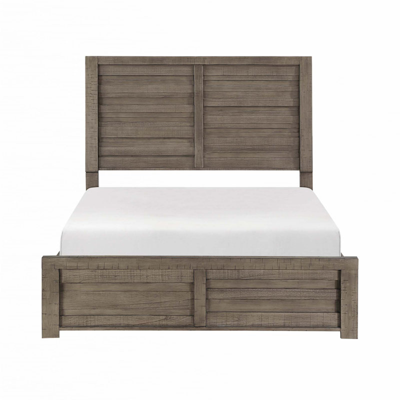Rustic Style 1pc Panel Bed