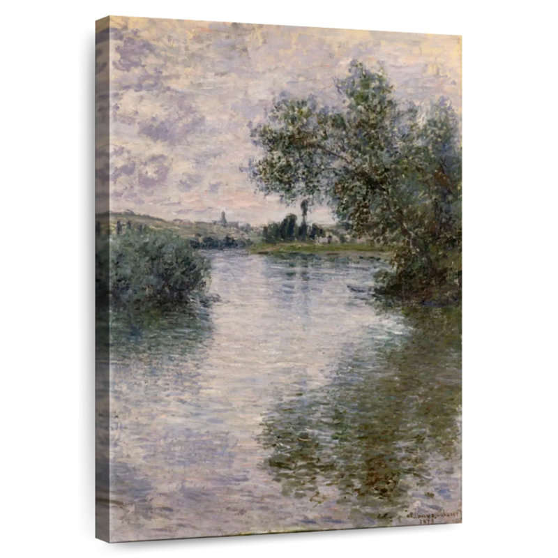 Alvord la seine à Vetheuil 1879, H 24 po x l 16 po
