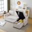 3 Seater Linen Sofa-1497130519