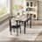 4 Person 73cm L x 73cm H Manufactured Wood Dining Table