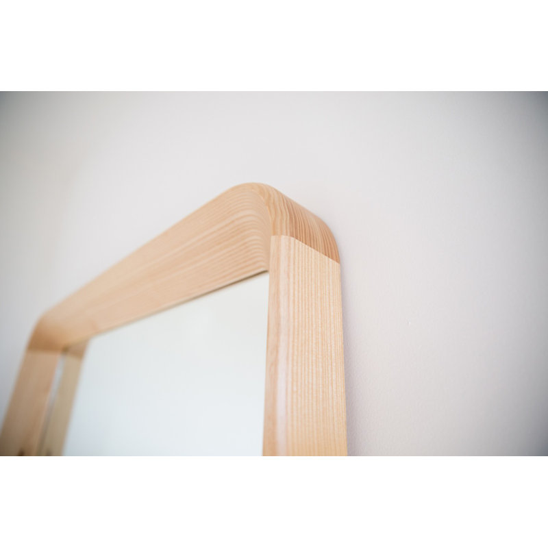 Simple Mirror, Beige Wood