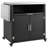 Versatile Outdoor Cabinet With Folding & Expandable Work Surfaces With Lockable Wheels