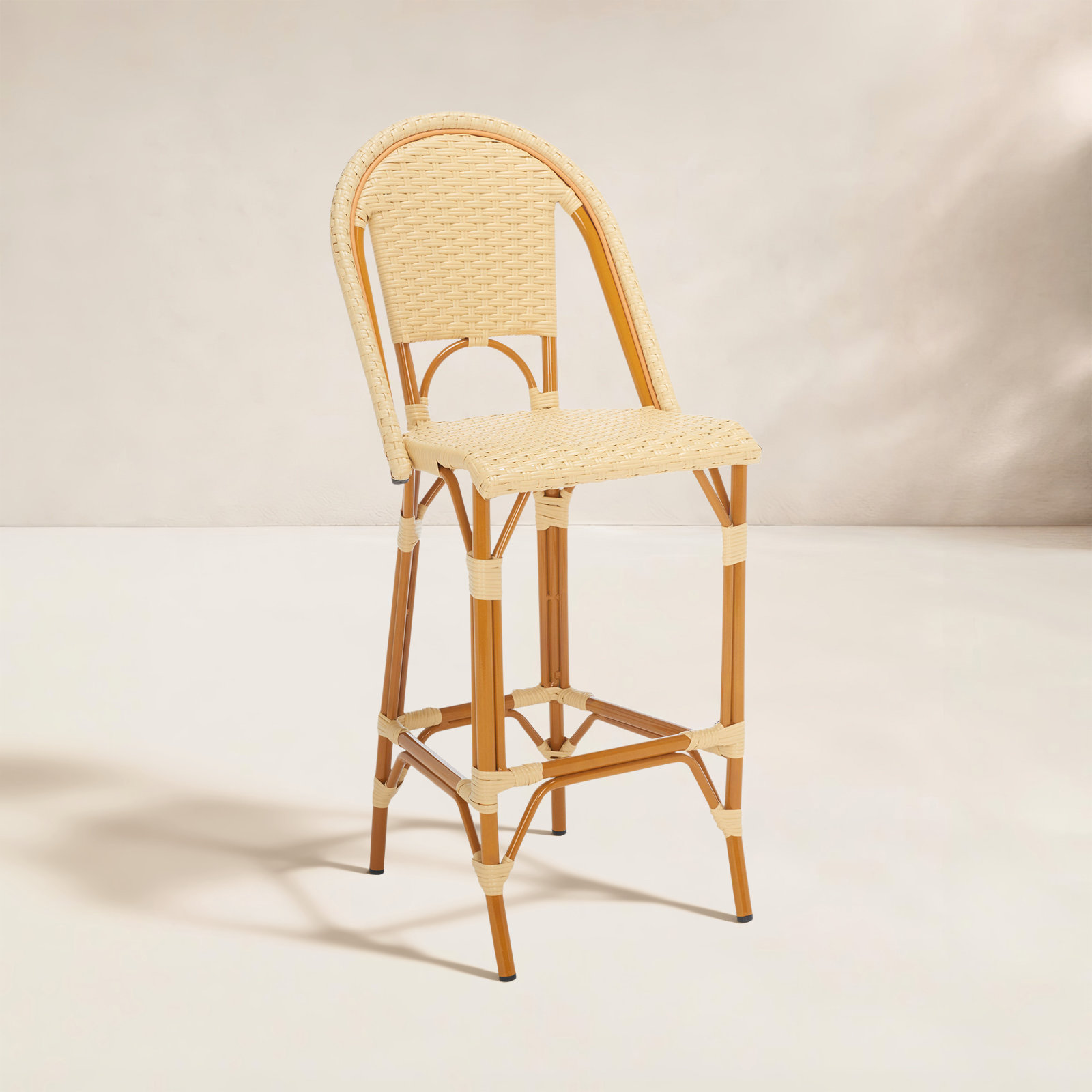 Kerta 46.5'' Outdoor Bar Stool, Natural