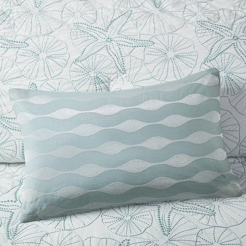 Oblong Pillow Blue 12X20"