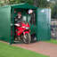 Motorbike Secure Storage 5 ft. W x 9 ft. D Apex Metal Bike Shed-87195165