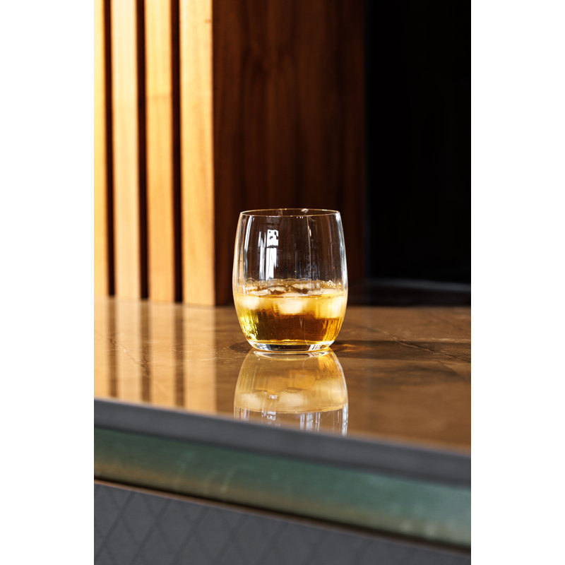Mikasa Treviso Crystal Stemless Wine Glasses, 350ml