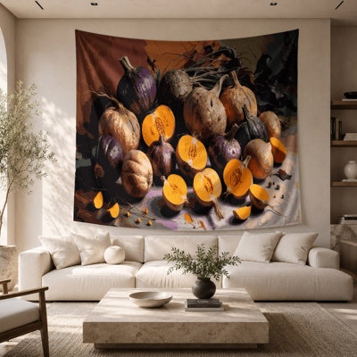 Tapisserie murale légumes Yam