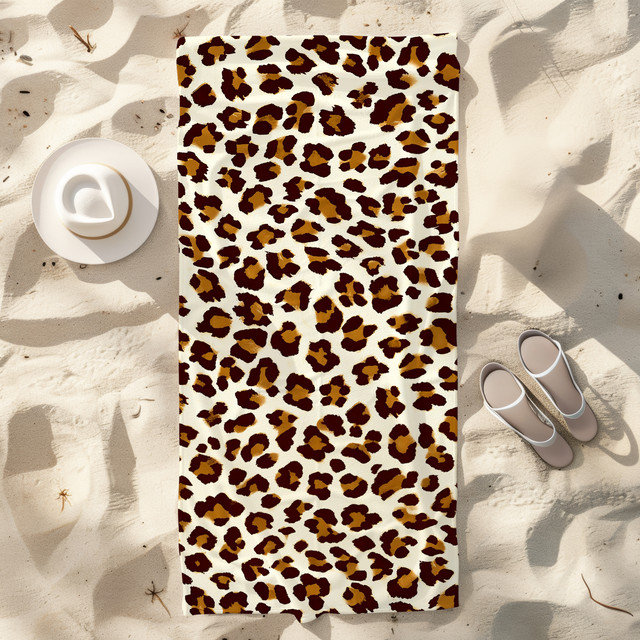 Serviette de plage légère en microfibre, absorbante et sans décoloration, 30 po x 60 po, camouflage militaire Jungle