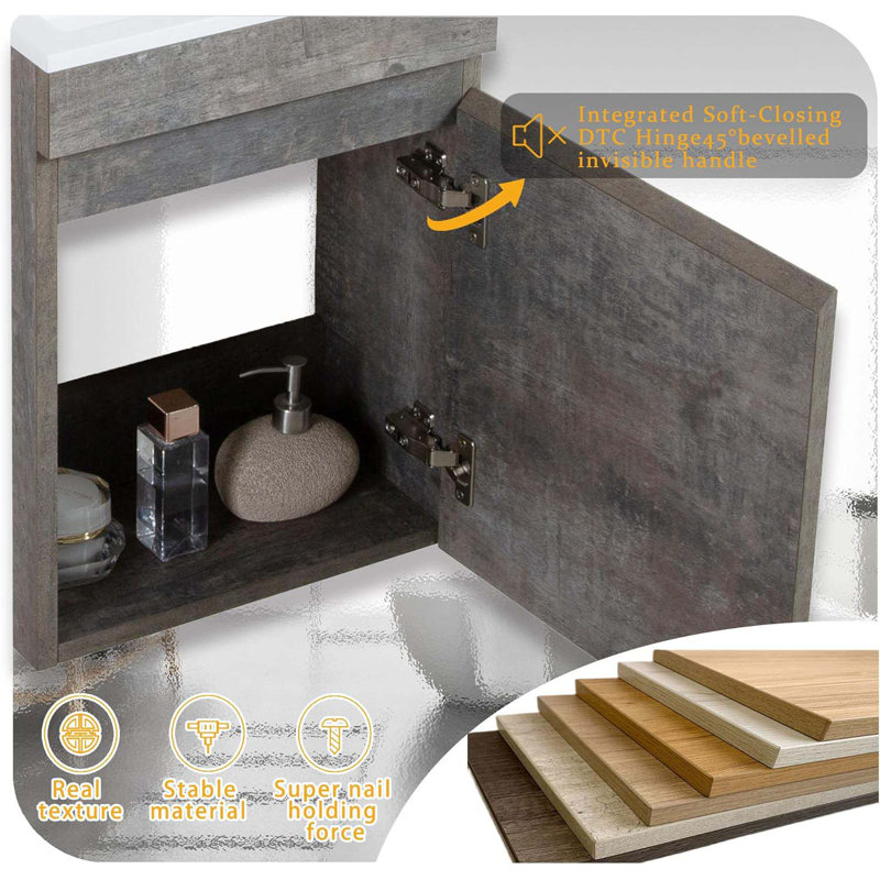 Compact Bathroom Vanity With Advanced Features For Space Optimization